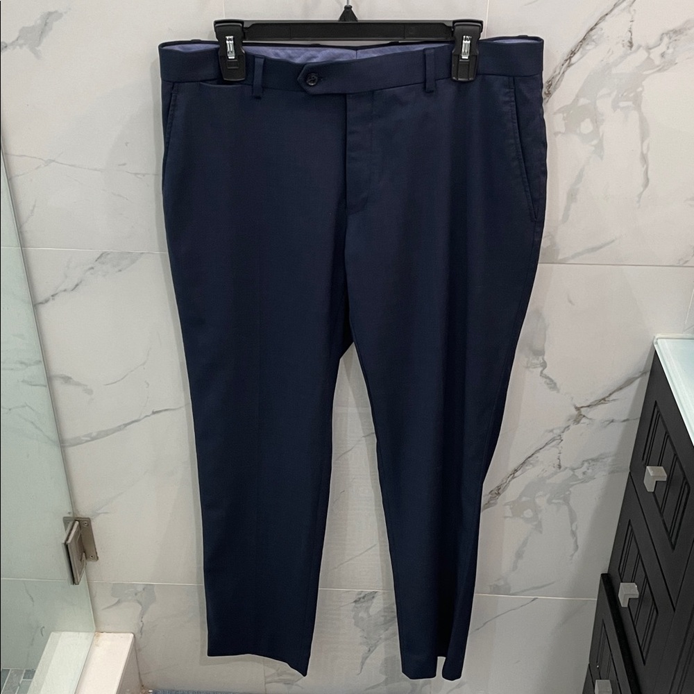 Tommy Hilfiger Elegant Men's Navy Blue Dress Pants Size Medium